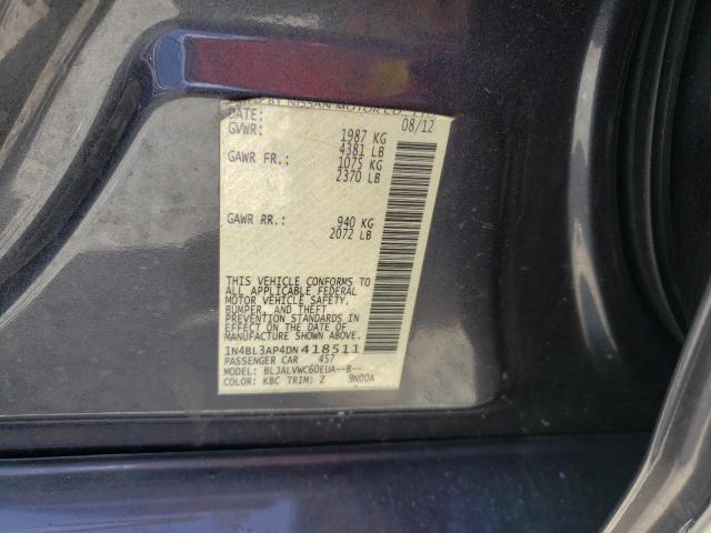 Photo 10 from auction – 2013 NISSAN ALTIMA 3.5 with VIN 1N4BL3AP4DN418511