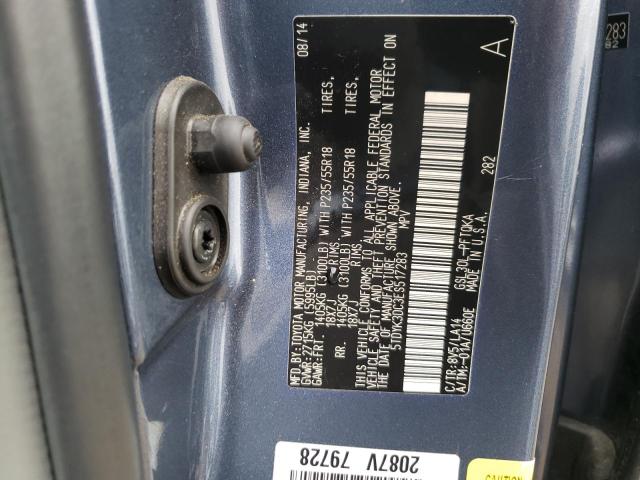 Photo 10 from auction – 2014 TOYOTA SIENNA XLE with VIN 5TDYK3DC3ES517283