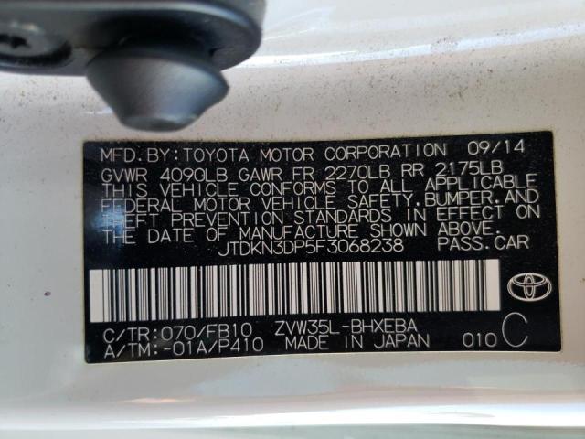 Photo 10 from auction – 2015 TOYOTA PRIUS PLUG with VIN JTDKN3DP5F3068238