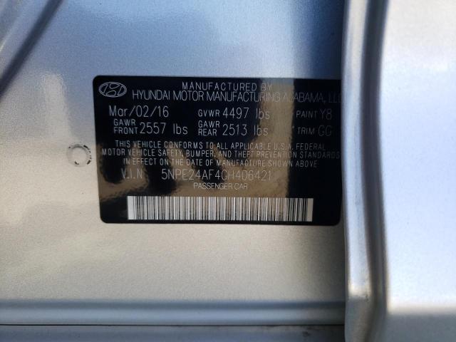 Photo 10 from auction – 2016 HYUNDAI SONATA SE with VIN 5NPE24AF4GH406421