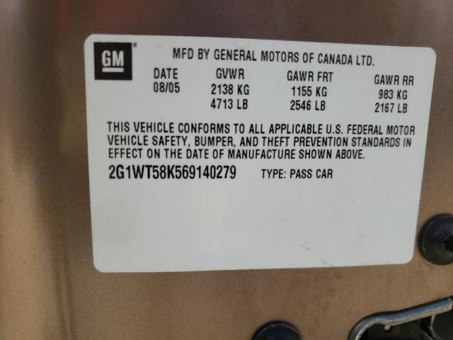 Photo 10 from auction – 2006 CHEVROLET IMPALA LT with VIN 2G1WT58K569140279