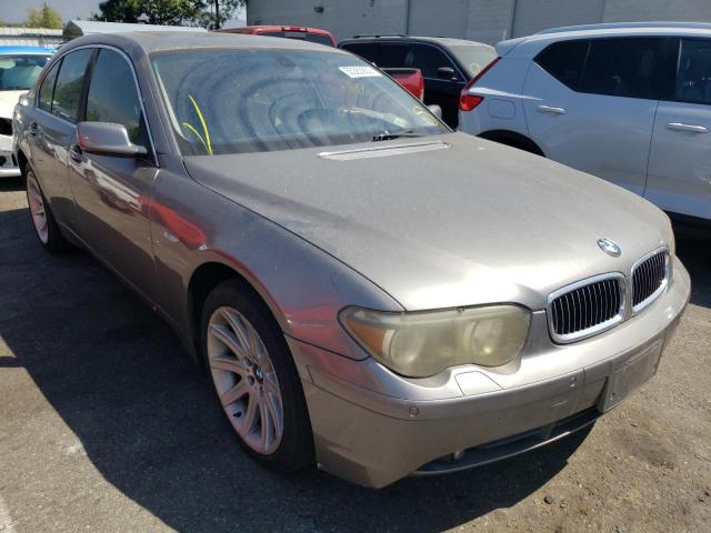 BMW 745 I 2002 with VIN WBAGL63412DP53455 - Photo from auction