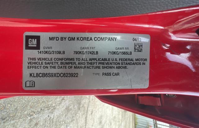 Photo 10 from auction – 2013 CHEVROLET SPARK LS with VIN KL8CB6S9XDC623922