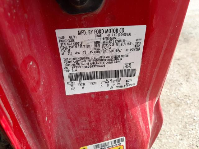 Photo 10 from auction – 2011 FORD F350 SUPER with VIN 1FTRF3B69BEB95305