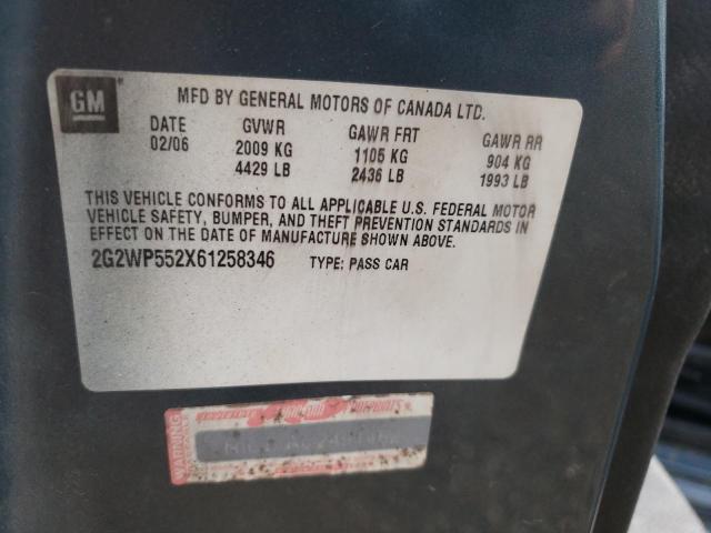 Photo 10 from auction – 2006 PONTIAC GRAND PRIX with VIN 2G2WP552X61258346