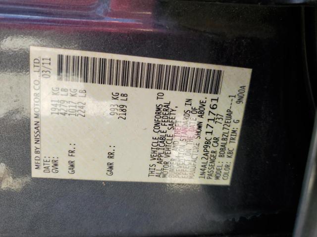Photo 10 from auction – 2011 NISSAN ALTIMA BAS with VIN 1N4AL2AP9BC171761