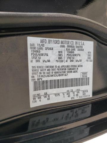 Photo 10 from auction – 2003 FORD EXPLORER X with VIN 1FMZU83W53UB09167