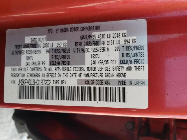 Photo 10 from auction – 2017 MAZDA CX-5 GRAND with VIN JM3KFADL6H0187202