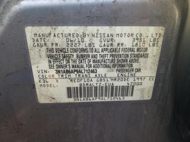 Photo 10 from auction – 2010 NISSAN SENTRA 2.0 with VIN 3N1AB6AP9AL712463