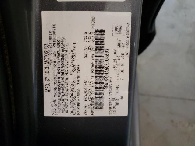 Photo 10 from auction – 2012 FORD FUSION SE with VIN 3FAHP0HA6CR104692