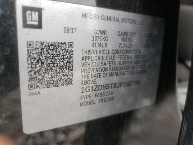 Photo 10 from auction – 2018 CHEVROLET MALIBU LT with VIN 1G1ZD5ST8JF143799