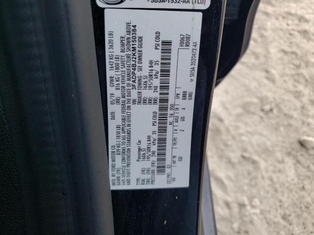 Photo 10 from auction – 2019 FORD FIESTA SE with VIN 3FADP4BJ2KM150384
