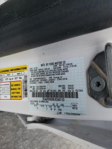 Photo 10 from auction – 2020 FORD FUSION SE with VIN 3FA6P0HD8LR260153