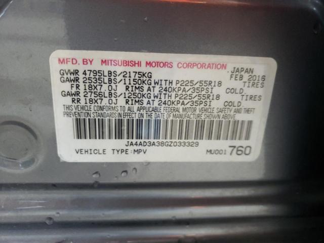 Photo 10 from auction – 2016 MITSUBISHI OUTLANDER with VIN JA4AD3A38GZ033329
