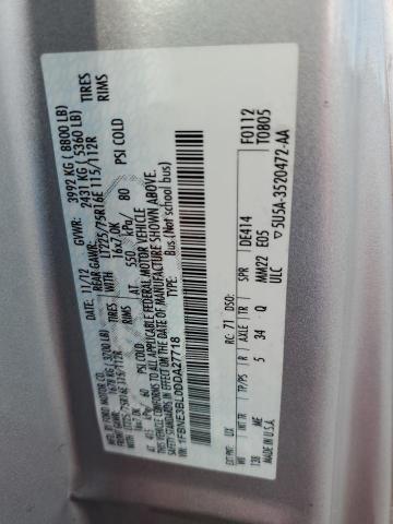 Photo 10 from auction – 2013 FORD ECONOLINE with VIN 1FBNE3BL0DDA27718