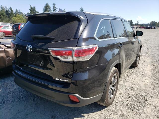 Photo 4 from auction – 2016 TOYOTA HIGHLANDER with VIN 5TDJKRFH0GS311967