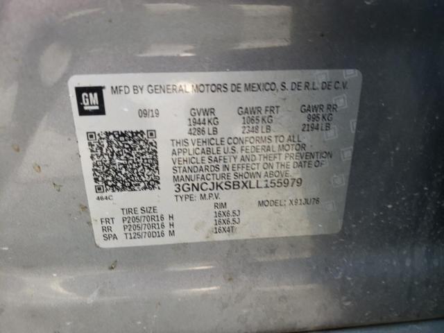 Photo 10 from auction – 2020 CHEVROLET TRAX LS with VIN 3GNCJKSBXLL155979