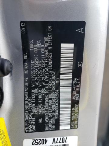 Photo 10 from auction – 2012 TOYOTA SIENNA BAS with VIN 5TDKA3DCXCS012864