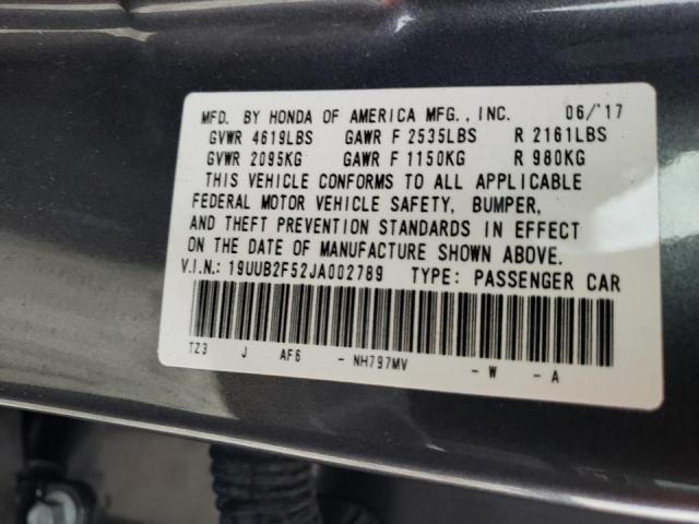 Photo 10 from auction – 2018 ACURA TLX TECH with VIN 19UUB2F52JA002789
