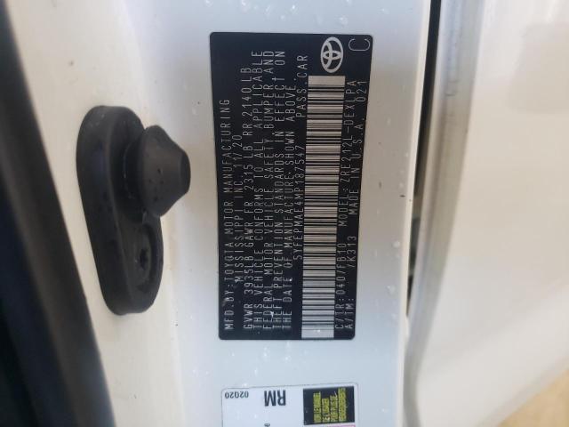 Photo 10 from auction – 2021 TOYOTA COROLLA LE with VIN 5YFEPMAE4MP187547