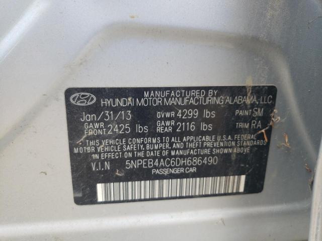 Photo 10 from auction – 2013 HYUNDAI SONATA GLS with VIN 5NPEB4AC6DH686490
