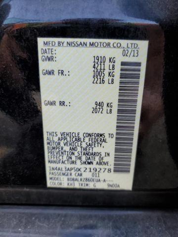 Photo 10 from auction – 2013 NISSAN ALTIMA 2.5 with VIN 1N4AL3AP5DC219278