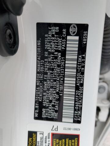 Photo 10 from auction – 2014 TOYOTA CAMRY L with VIN 4T1BF1FK7EU313631