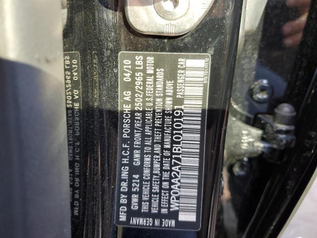Photo 10 from auction – 2011 PORSCHE PANAMERA 2 with VIN WP0AA2A71BL010191