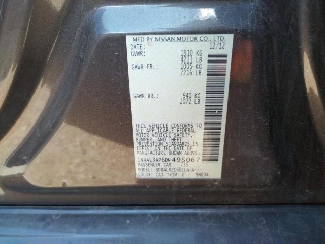 Photo 10 from auction – 2013 NISSAN ALTIMA 2.5 with VIN 1N4AL3AP6DN495067