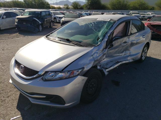 Photo 2 from auction – 2014 HONDA CIVIC LX with VIN 19XFB2F52EE059357