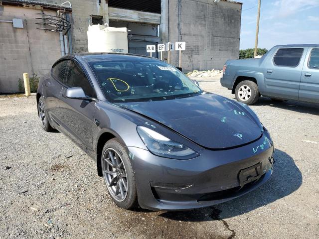 TESLA MODEL 3 2021 with VIN 5YJ3E1EA3MF043406 - Photo from auction