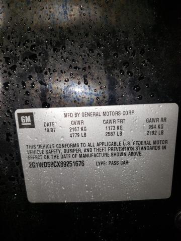 Photo 10 from auction – 2008 CHEVROLET IMPALA SUP with VIN 2G1WD58CX89251676
