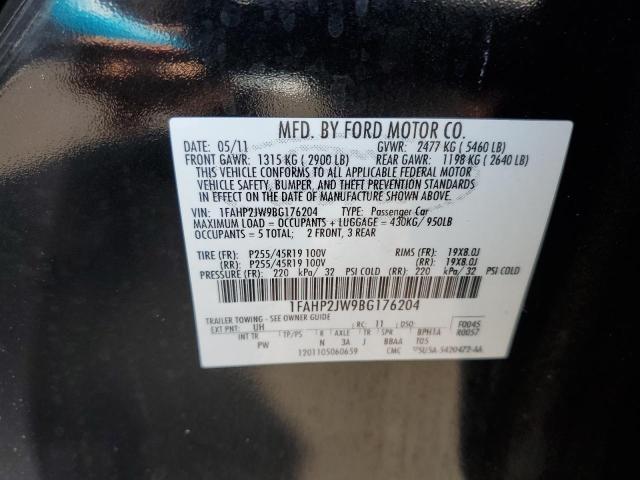Photo 10 from auction – 2011 FORD TAURUS LIM with VIN 1FAHP2JW9BG176204