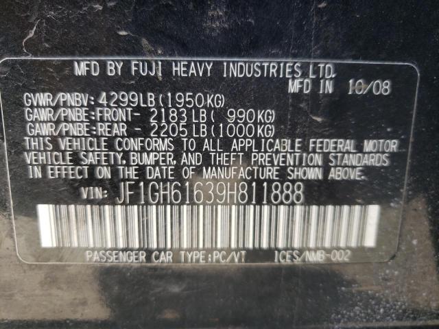 Photo 10 from auction – 2009 SUBARU IMPREZA 2. with VIN JF1GH61639H811888