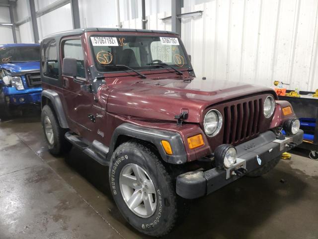 JEEP WRANGLER / 2002 with VIN 1J4FA49S12P703548 - Photo from auction