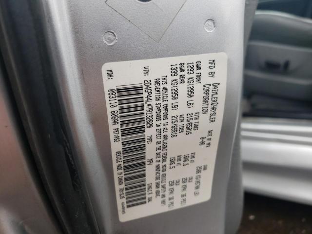 Photo 10 from auction – 2007 DODGE GRAND CARA with VIN 2D4GP44L47R132820