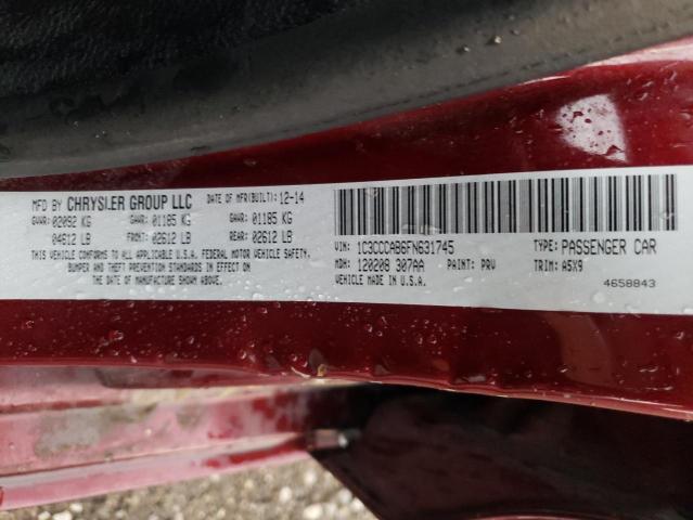 Photo 10 from auction – 2015 CHRYSLER 200 LIMITE with VIN 1C3CCCAB6FN631745