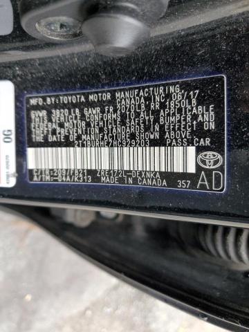 Photo 10 from auction – 2017 TOYOTA COROLLA L with VIN 2T1BURHE7HC929203