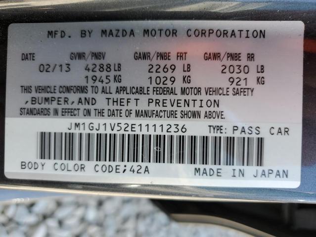 Photo 10 from auction – 2014 MAZDA 6 TOURING with VIN JM1GJ1V52E1111236