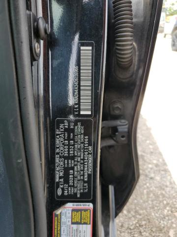 Photo 10 from auction – 2013 KIA RIO EX with VIN KNADN4A34D6116966