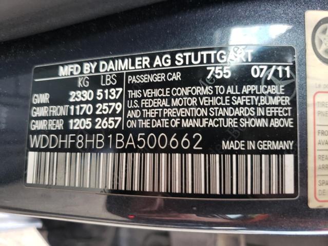 Photo 10 from auction – 2011 MERCEDES-BENZ E 350 4MAT with VIN WDDHF8HB1BA500662