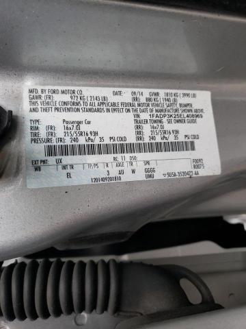 Photo 10 from auction – 2014 FORD FOCUS SE with VIN 1FADP3K25EL408969