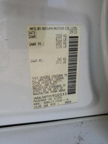 Photo 10 from auction – 2015 NISSAN ALTIMA 2.5 with VIN 1N4AL3AP3FN910333