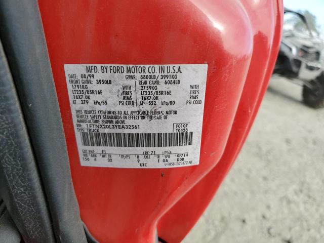 Photo 10 from auction – 2000 FORD F250 SUPER with VIN 1FTNX20L3YEA32561