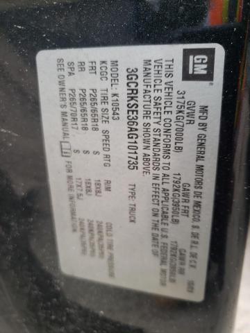 Photo 10 from auction – 2010 CHEVROLET SILVERADO with VIN 3GCRKSE36AG101735