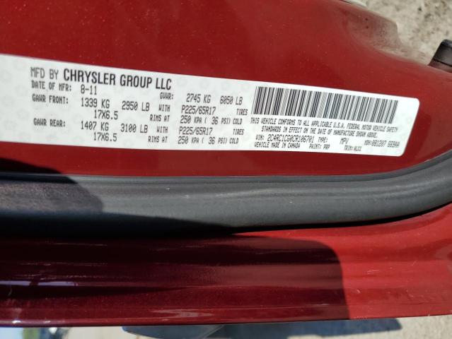 Photo 10 from auction – 2012 CHRYSLER TOWN & COU with VIN 2C4RC1CG0CR106701
