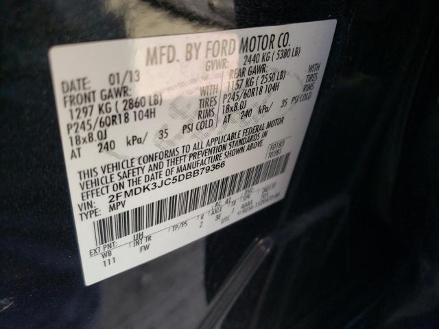 Photo 10 from auction – 2013 FORD EDGE SEL with VIN 2FMDK3JC5DBB79366