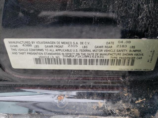 Photo 10 from auction – 2008 VOLKSWAGEN JETTA WOLF with VIN 3VWRA71K18M161931