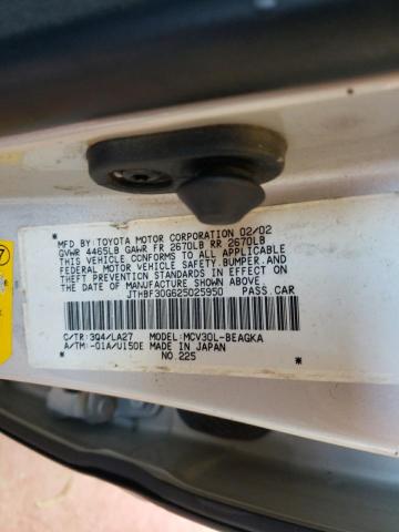 Photo 10 from auction – 2002 LEXUS ES 300 with VIN JTHBF30G625025950