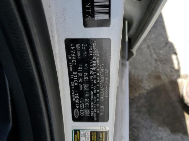 Photo 10 from auction – 2011 HYUNDAI ACCENT GLS with VIN KMHCN4AC3BU605975